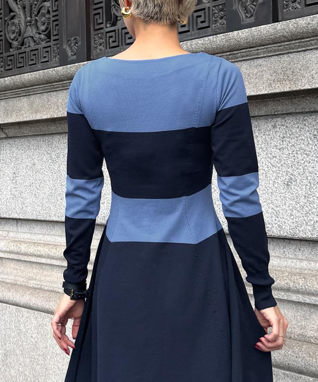 配色美ラインニットワンピース_gfa25aw-op12