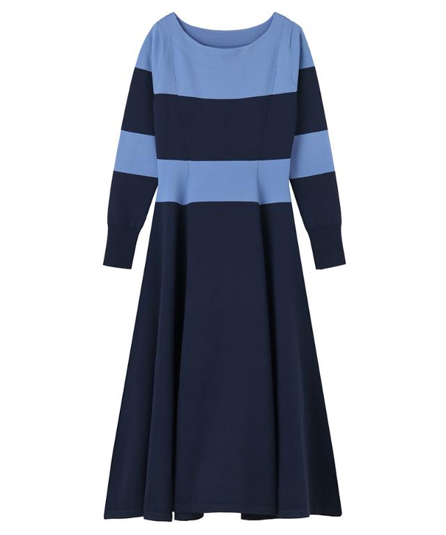 配色美ラインニットワンピース_gfa25aw-op12