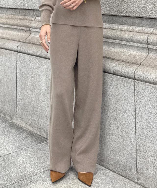 ウールサイドラインニットパンツ_gfa25aw-pt10