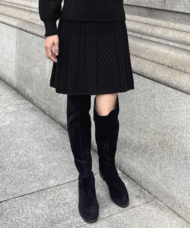 着痩せケーブルスカート_gfa25aw-sk08