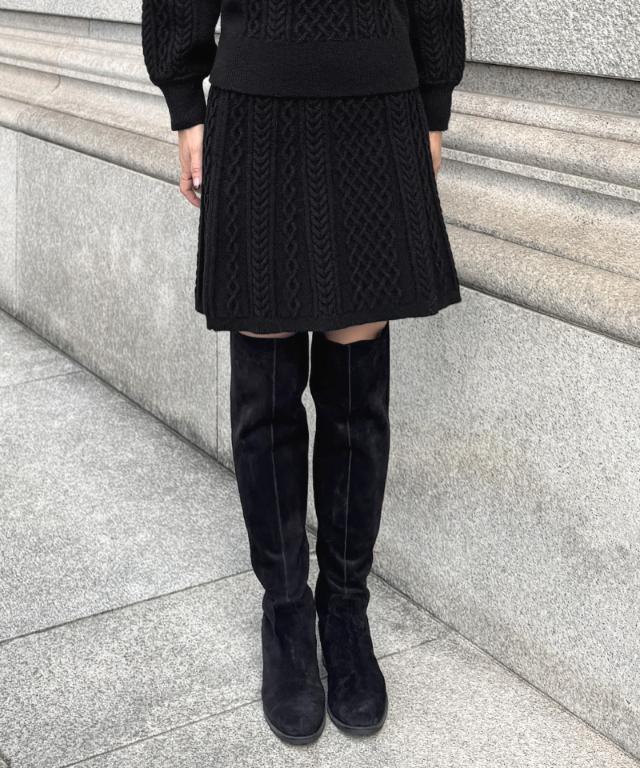 着痩せケーブルスカート_gfa25aw-sk08