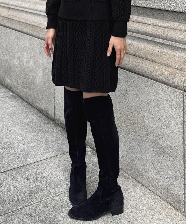 着痩せケーブルスカート_gfa25aw-sk08