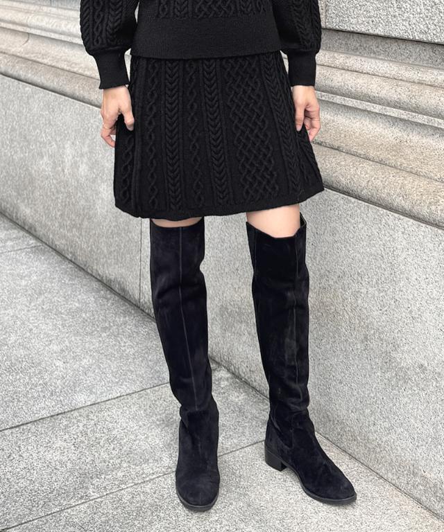 着痩せケーブルスカート_gfa25aw-sk08