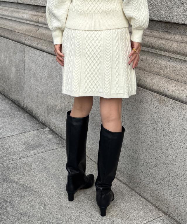 着痩せケーブルスカート_gfa25aw-sk08