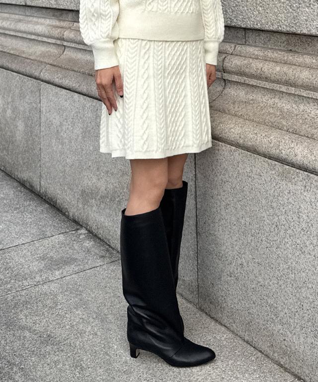 着痩せケーブルスカート_gfa25aw-sk08