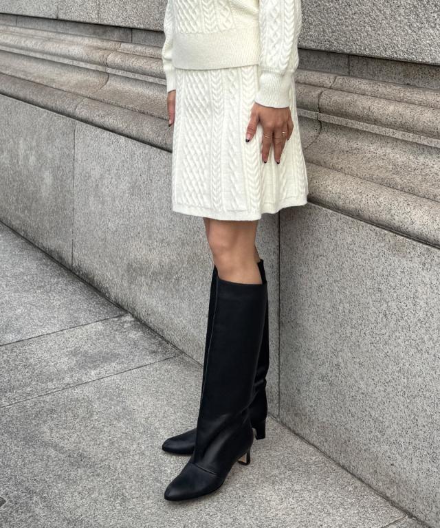 着痩せケーブルスカート_gfa25aw-sk08