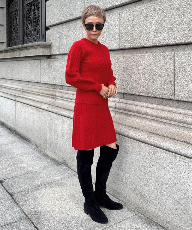 着痩せケーブルスカート_gfa25aw-sk08