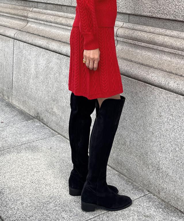 着痩せケーブルスカート_gfa25aw-sk08