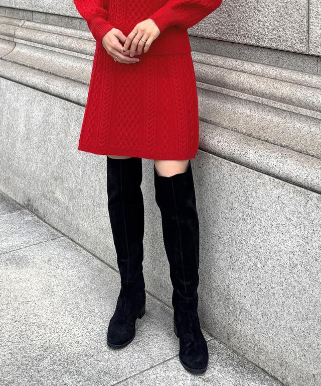 着痩せケーブルスカート_gfa25aw-sk08