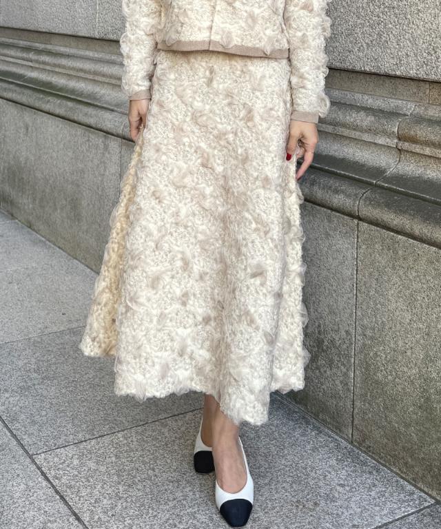 3層編みラグジュアリーニットスカート_gfa25aw-sk14