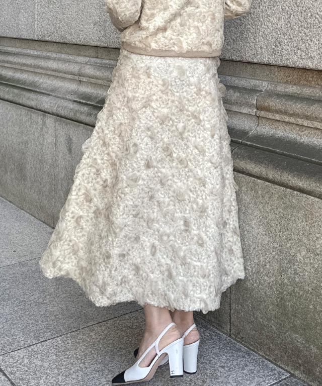 3層編みラグジュアリーニットスカート_gfa25aw-sk14