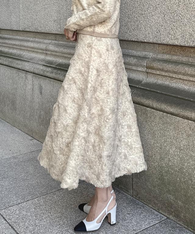 3層編みラグジュアリーニットスカート_gfa25aw-sk14