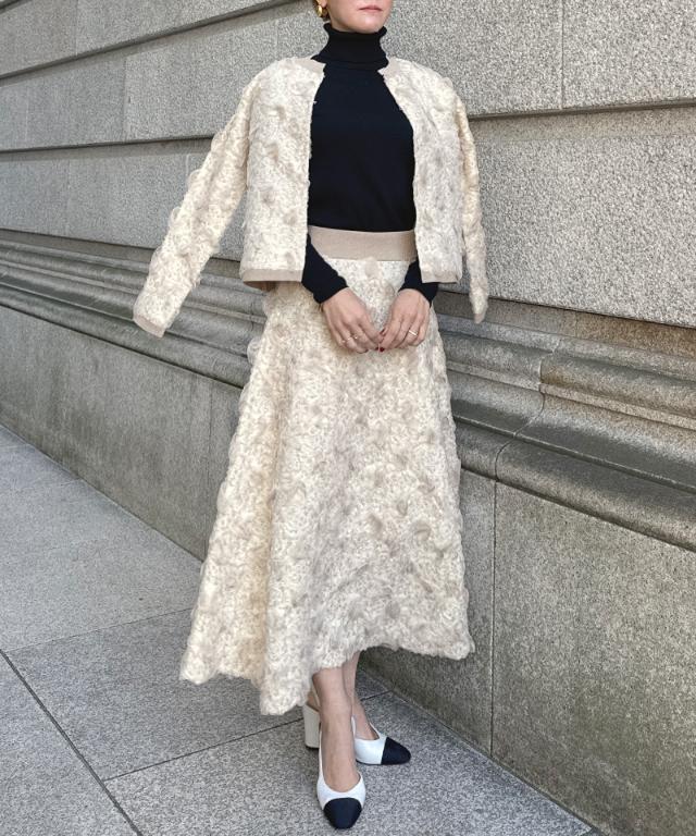 3層編みラグジュアリーニットスカート_gfa25aw-sk14