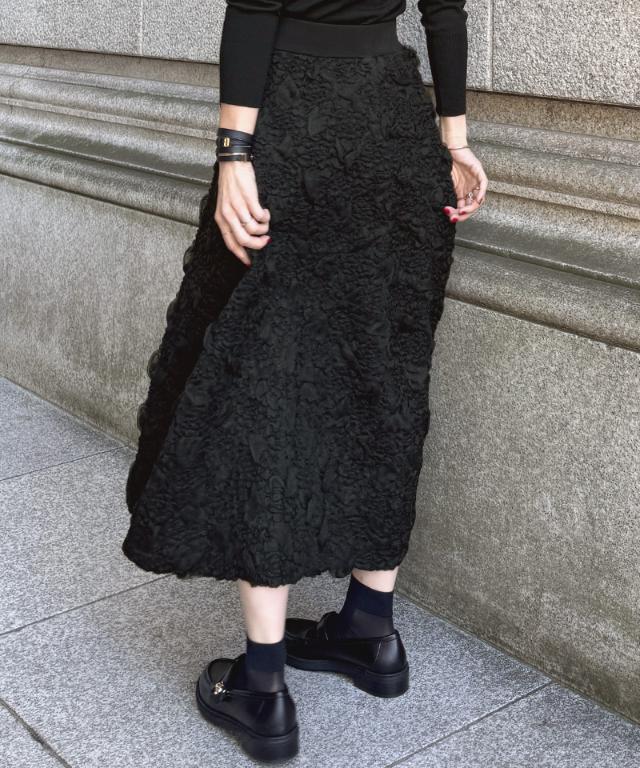 3層編みラグジュアリーニットスカート_gfa25aw-sk14