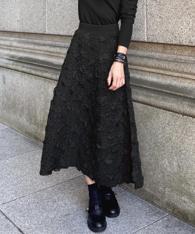 3層編みラグジュアリーニットスカート_gfa25aw-sk14