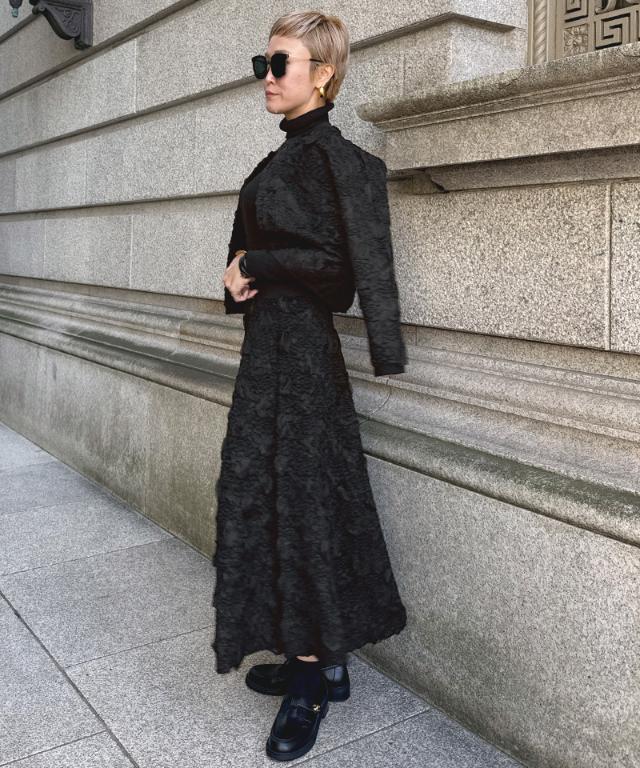 3層編みラグジュアリーニットスカート_gfa25aw-sk14