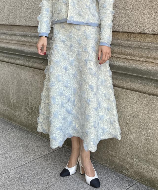 3層編みラグジュアリーニットスカート_gfa25aw-sk14