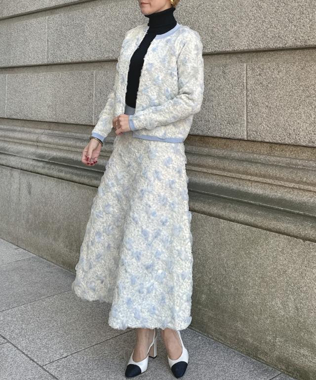 3層編みラグジュアリーニットスカート_gfa25aw-sk14