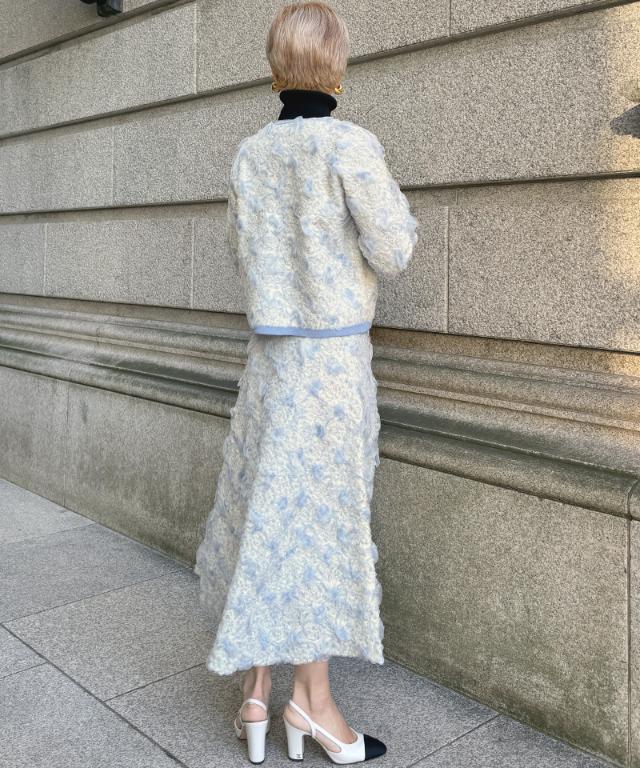 3層編みラグジュアリーニットスカート_gfa25aw-sk14