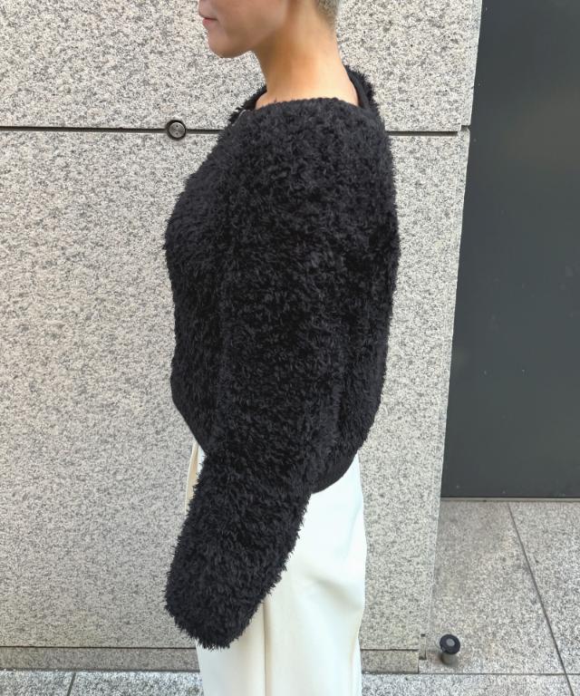 シャギーニットジャケット＜手編み＞_gfa26aw-nt01