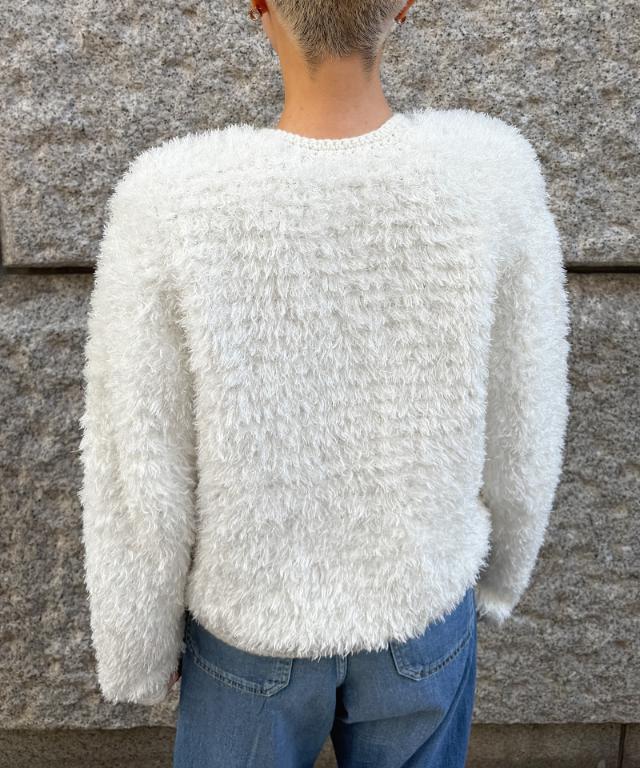シャギーニットジャケット＜手編み＞_gfa26aw-nt01
