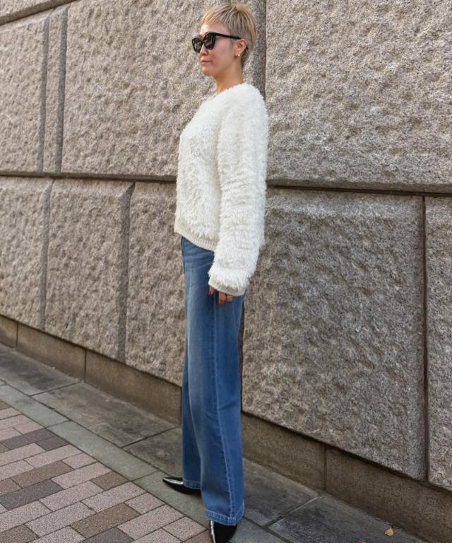 シャギーニットジャケット＜手編み＞_gfa26aw-nt01