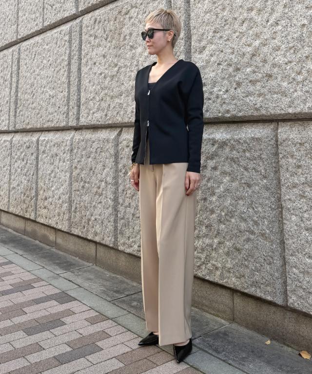 Vネックジップアップカーディガン_gfa26aw-nt07