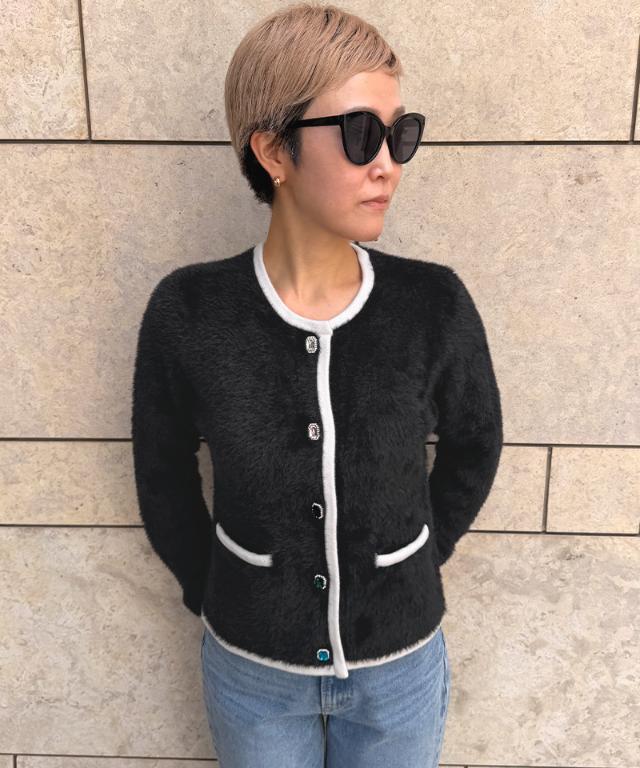 ビジューボタンニットジャケット_gfa26aw-nt12