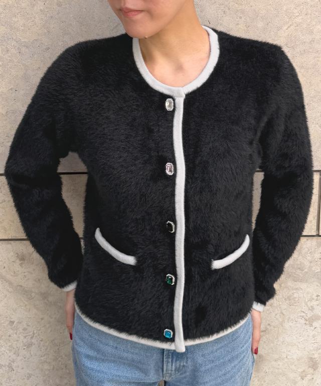 ビジューボタンニットジャケット_gfa26aw-nt12