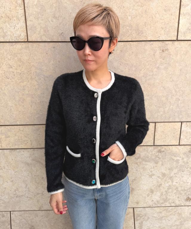 ビジューボタンニットジャケット_gfa26aw-nt12