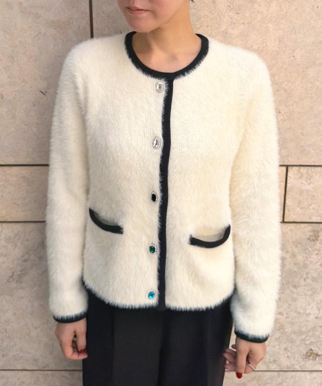 ビジューボタンニットジャケット_gfa26aw-nt12