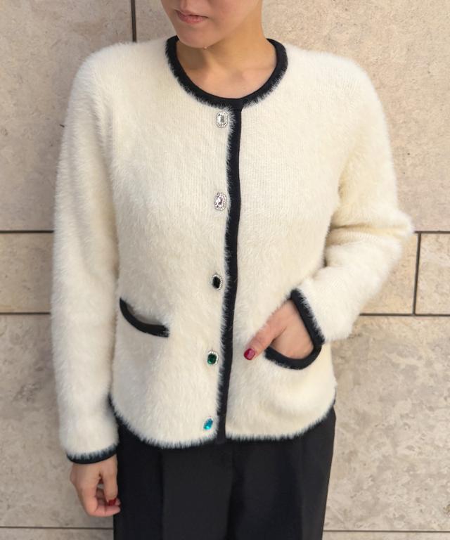 ビジューボタンニットジャケット_gfa26aw-nt12