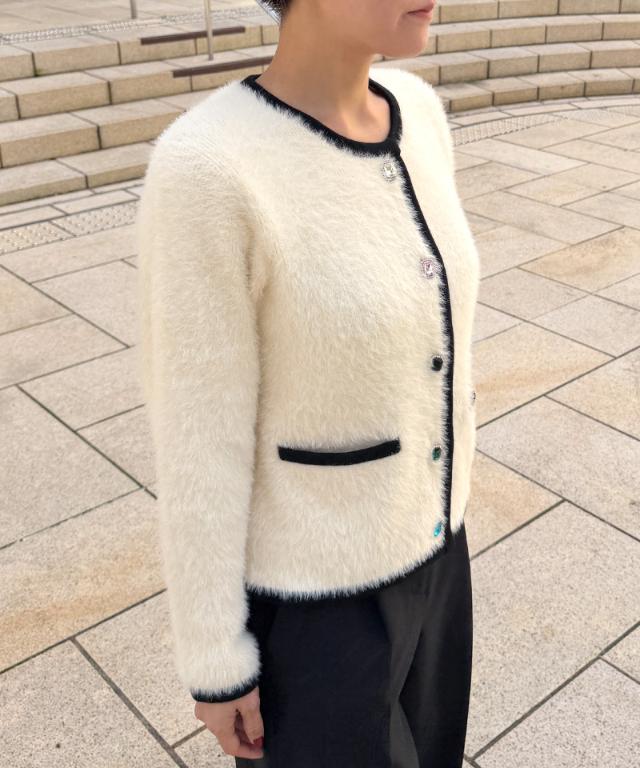 ビジューボタンニットジャケット_gfa26aw-nt12