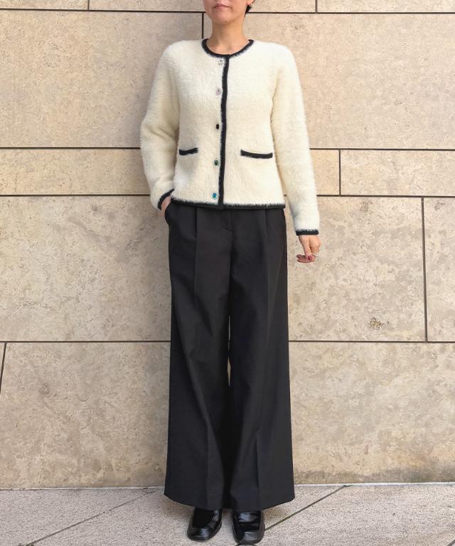 ビジューボタンニットジャケット_gfa26aw-nt12