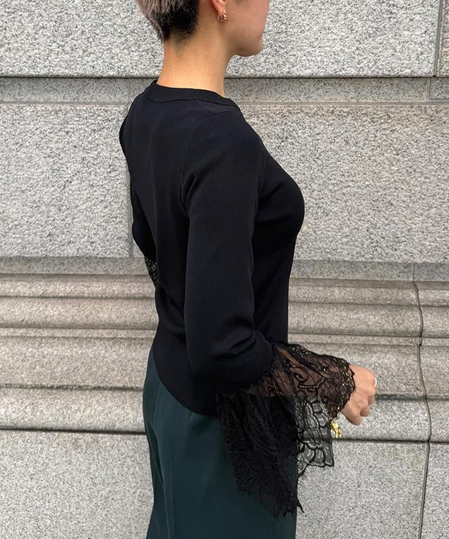 袖レースニット_gfa26aw-nt14