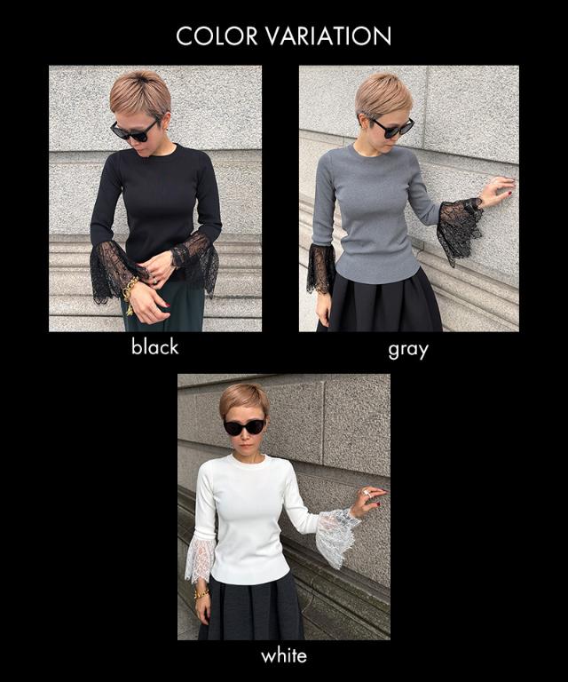 袖レースニット_gfa26aw-nt14