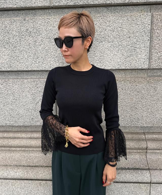 袖レースニット_gfa26aw-nt14