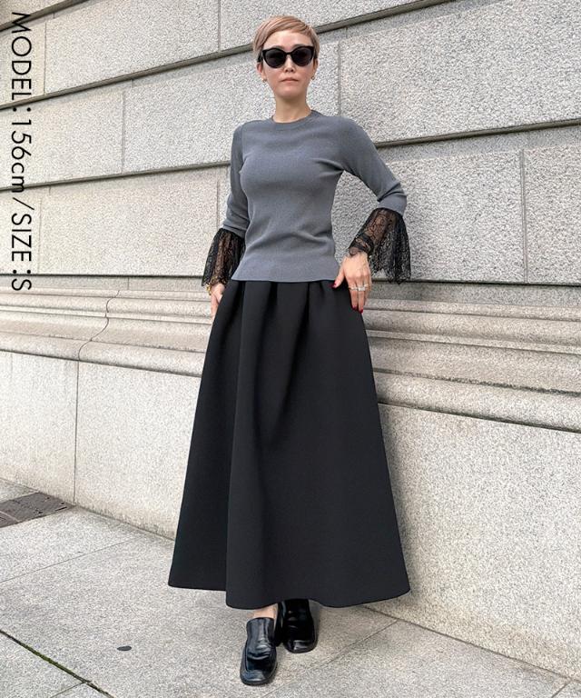 袖レースニット_gfa26aw-nt14