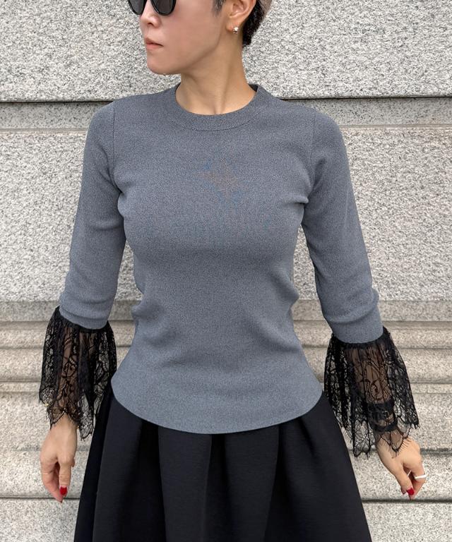袖レースニット_gfa26aw-nt14