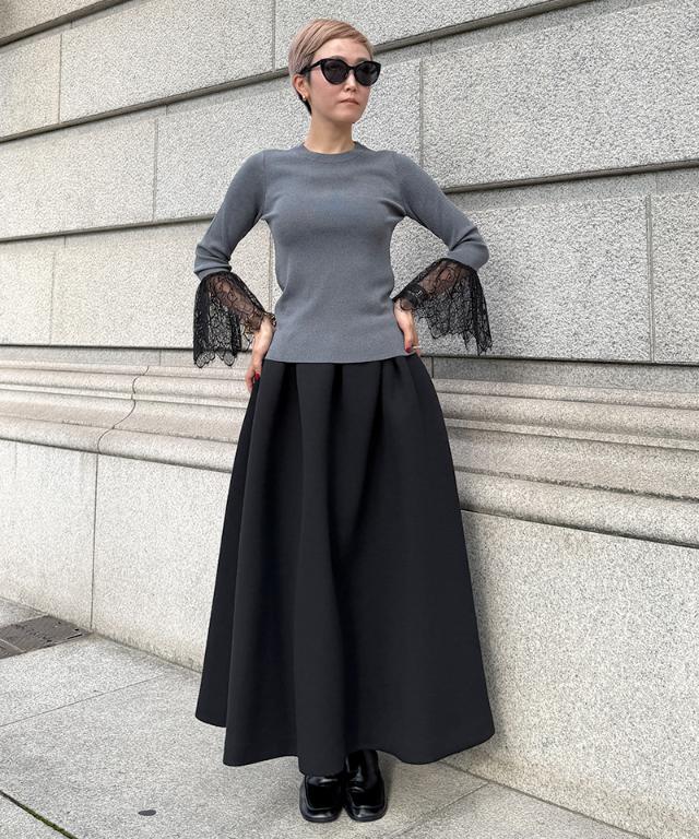 袖レースニット_gfa26aw-nt14