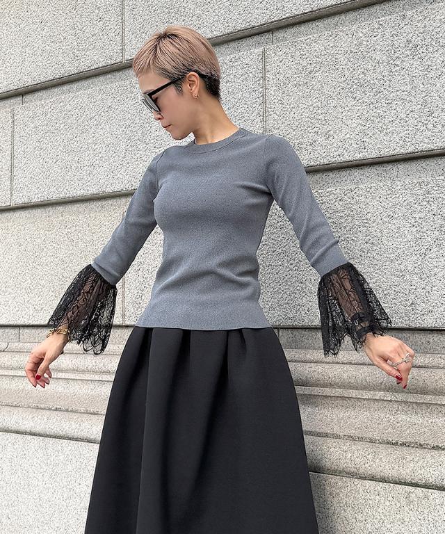 袖レースニット_gfa26aw-nt14