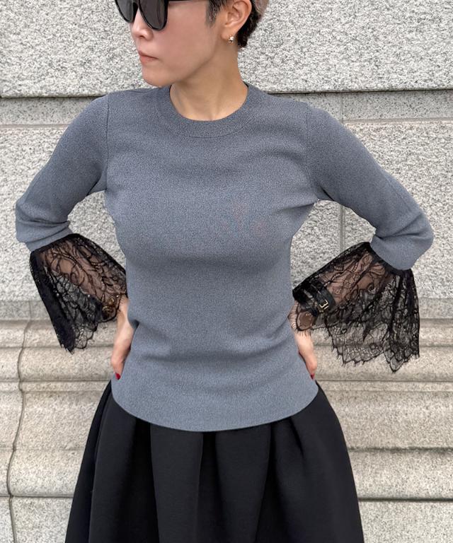 袖レースニット_gfa26aw-nt14