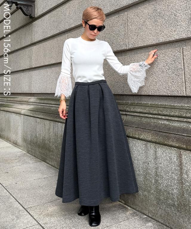 袖レースニット_gfa26aw-nt14