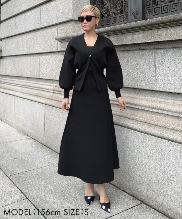 トップボタン立体カーディガン_gfa26ss-nt01