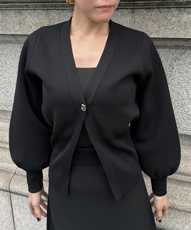 トップボタン立体カーディガン_gfa26ss-nt01