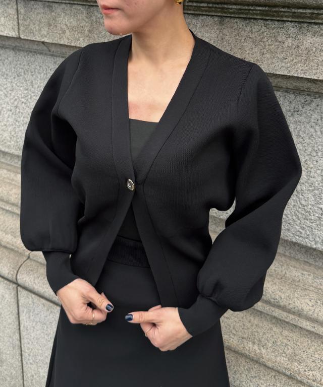 トップボタン立体カーディガン_gfa26ss-nt01