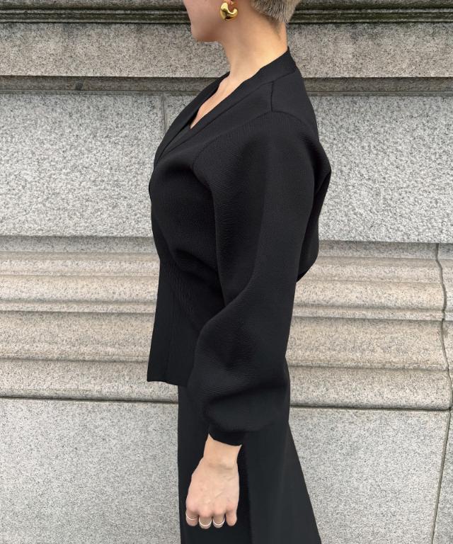 トップボタン立体カーディガン_gfa26ss-nt01