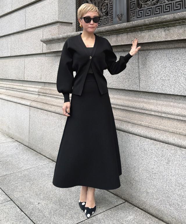 トップボタン立体カーディガン_gfa26ss-nt01