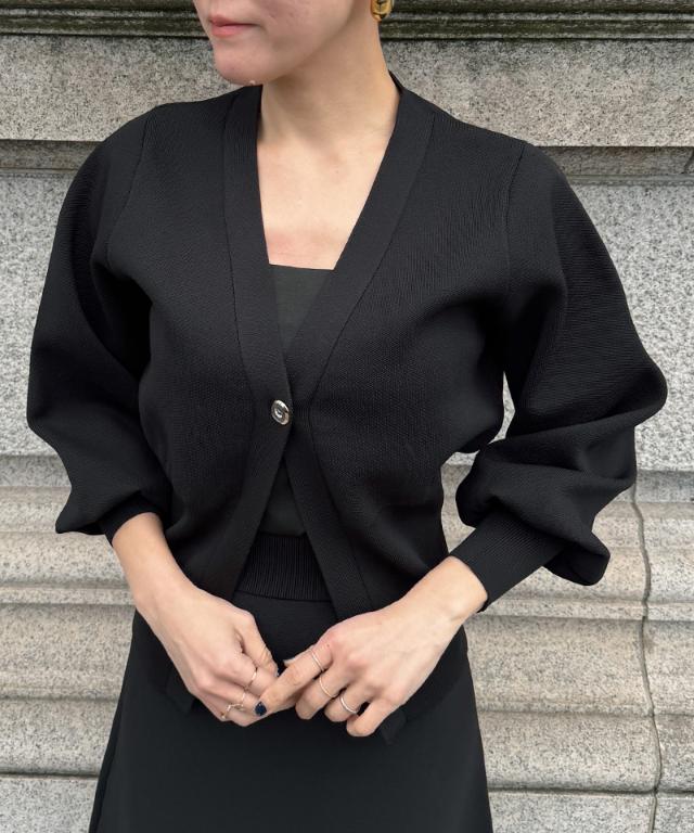 トップボタン立体カーディガン_gfa26ss-nt01
