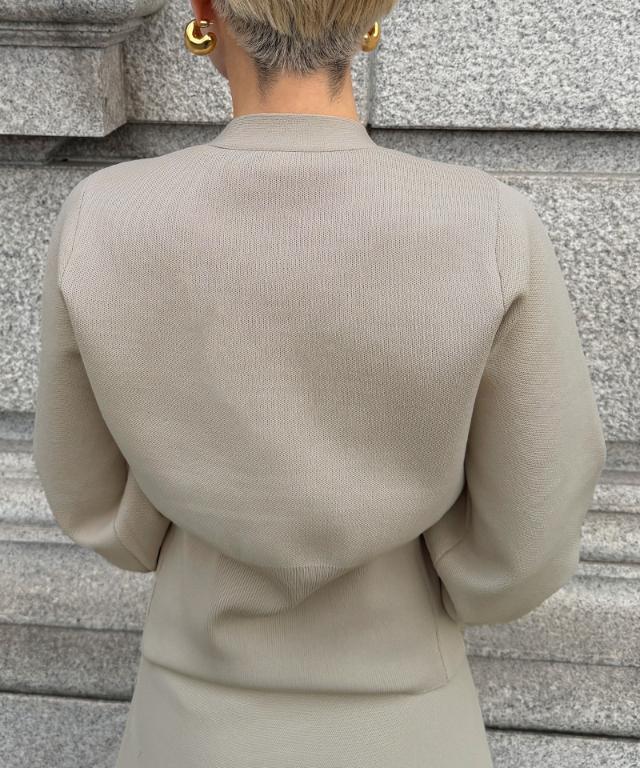 トップボタン立体カーディガン_gfa26ss-nt01